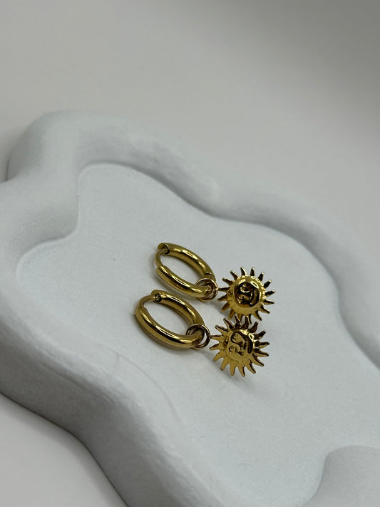 Boucle d’oreille "Sunshine" Doré